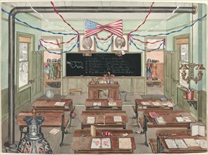 Rural School Room, 1900, 1935/1942. Creator: Perkins Harnly.
