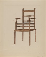Child's High Chair, c. 1937. Creator: Frederick Jackson.
