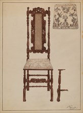 Side Chair, 1935/1942. Creator: Nicholas Gorid.