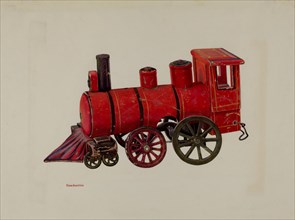 Toy Locomotive, 1935/1942. Creator: Chris Makrenos.