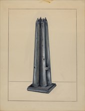 Candle Mold, c. 1936. Creator: Holger Hansen.