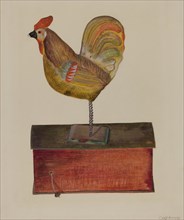 Crowing Cock, c. 1937. Creator: Chris Makrenos.