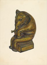 Toy Bank: Elephant, c. 1939. Creator: Walter Hochstrasser.