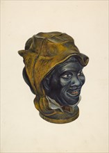 Toy Bank: Negro Boy Head, c. 1939. Creator: Walter Hochstrasser.