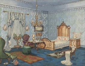 Bedroom, 1882, c. 1941. Creator: Perkins Harnly.