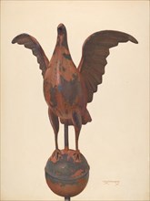 Flag-pole Finial Pigeon, 1935/1942. Creator: Chris Makrenos.