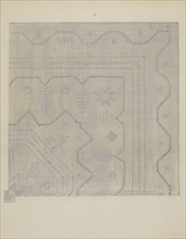 Candlewick Coverlet (Woven), c. 1936. Creator: Jules Lefevere.