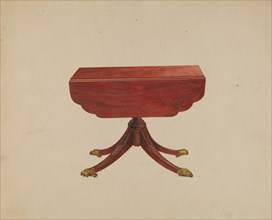 Table Pedestal, 1936. Creator: Arthur Johnson.