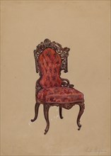 Side Chair, c. 1936. Creator: Charles Garjian.