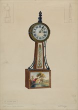 Wall Clock, c. 1936. Creator: Thomas Holloway.