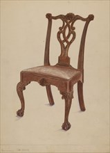 Side Chair, 1936. Creator: Bernard Krieger.