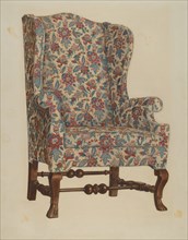 Wing Chair, 1941. Creator: Rolland Livingstone.