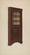 Corner Cupboard, c. 1940. Creator: Henry Moran.