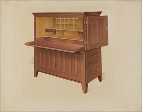 Shaker Desk, c. 1937. Creator: Anne Ger.