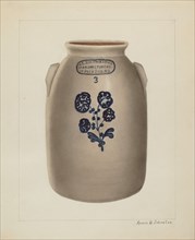 Jar, c. 1937. Creator: Annie B Johnston.