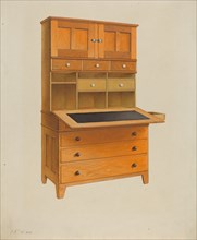 Shaker Secretary Desk, c. 1937. Creator: John W Kelleher.