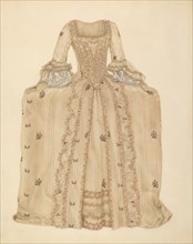 Brocaded Silk Dress, c. 1939. Creator: Gertrude Lemberg.