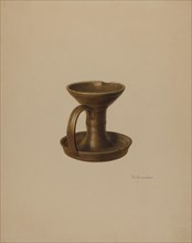 Grease Lamp, c. 1938. Creator: Nicholas Amantea.