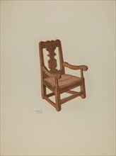 Pa. German Chair, c. 1938. Creator: Frances Lichten.