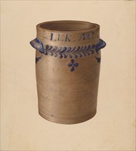 Stoneware Jar, c. 1940. Creator: Joseph Goldberg.