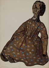 Wooden Doll, c. 1936. Creator: Jane Iverson.