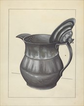 Silver Teapot, c. 1936. Creator: Jules Lefevere.