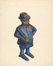Toy Bank: Policeman, c. 1939. Creator: Walter Hochstrasser.