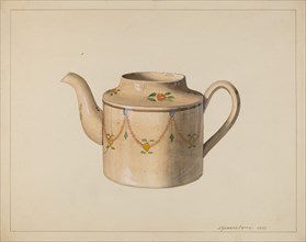 Teapot, 1937. Creator: J. Howard Iams.
