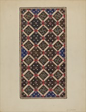 Button Rug, c. 1936. Creator: Jules Lefevere.