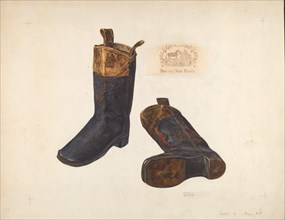 Boy's Boots, c. 1937. Creator: Harry Grossen.