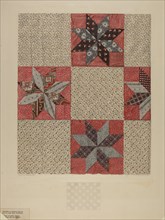 Star Design Comforter, c. 1937. Creator: Lloyd Charles Lemcke.