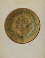 Pa. German Plate, c. 1937. Creator: Albert J. Levone.