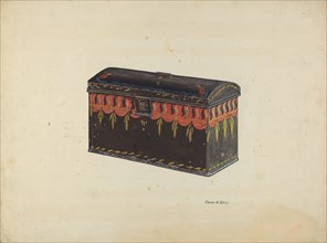 Toleware Tin Box, c. 1938. Creator: Frank Gray.