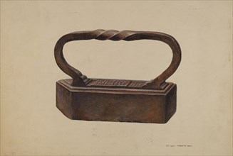 Tailor's Goose Iron, c. 1939. Creator: Henrietta S. Hukill.