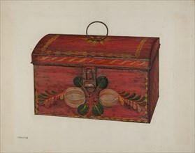 Toleware Box, c. 1940. Creator: Charles Henning.