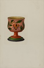 Pa. German Salt Cup, c. 1941. Creator: Charles Henning.