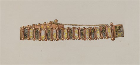 Bracelet, c. 1936. Creator: Gordena Jackson.