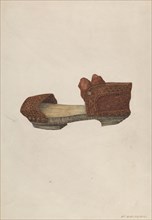 Woman's Sandal, c. 1939. Creator: William Kieckhofel.