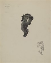 Dolphin Ornament, 1938. Creator: Albert Geuppert.