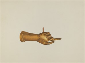 Metal Hand, c. 1937. Creator: Joseph Goldberg.