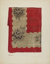 Printed Textile, c. 1940. Creator: Joseph Lubrano.