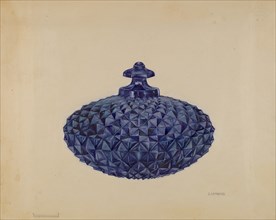 Covered Butter Dish, c. 1936. Creator: Gertrude Lemberg.