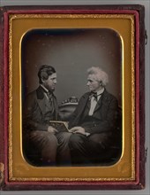 Untitled (Portrait of Two Seated Men), 1857. Creator: Abraham G. Demarest.