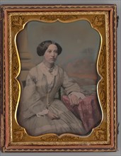 Untitled (Portrait of Seated Woman), 1858. Creators: Albert Sands Southworth, Josiah Johnson Hawes.