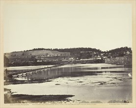 Pontoon Bridge Across the Potomac, at Berlin, November 1862. Creator: Alexander Gardner.