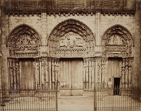 Untitled (Royal Portal of Chartres Cathedral), 1860s. Creator: Unknown.