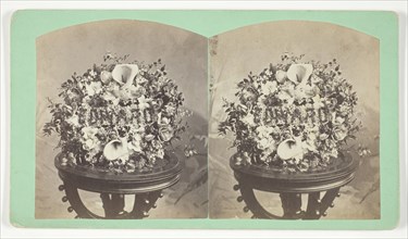 Untitled [wreath with the name Edward], 1875-1899. Creator: Unknown.