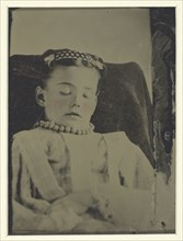 Untitled (postmortem portrait of a child), c. 1870.  Creator: Unknown.