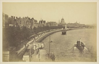 Thames Embankment, 1850-1900. Creator: Unknown.