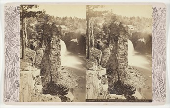Ausable Chasm - Birmingham Falls, from Block Point, late 19th century. Creator: Baldwin Photo.